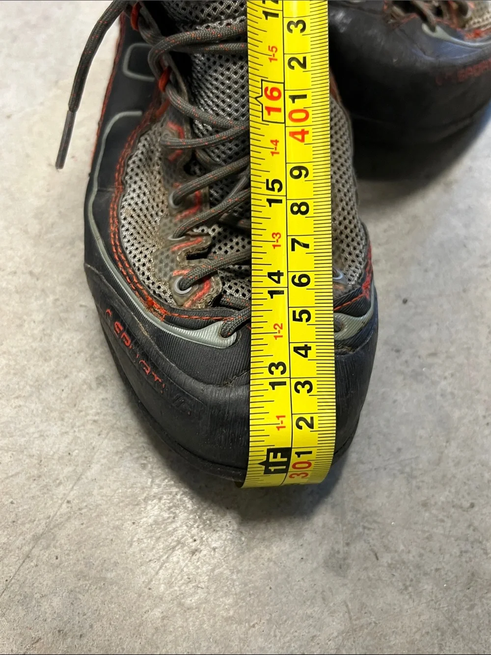 La Sportiva Gray and Orange Men's Hiking Boots size 8.5